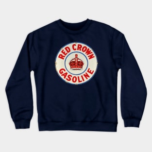 Red Crown Gasoline distressed vintage sign reproduction Crewneck Sweatshirt